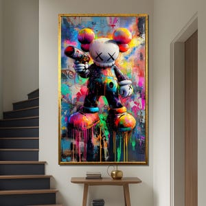 Graffiti Urban Art Canvas Painting - Colorful Street Pop Art - Contemporary Wall Decor - Unique Gift for Art Lovers