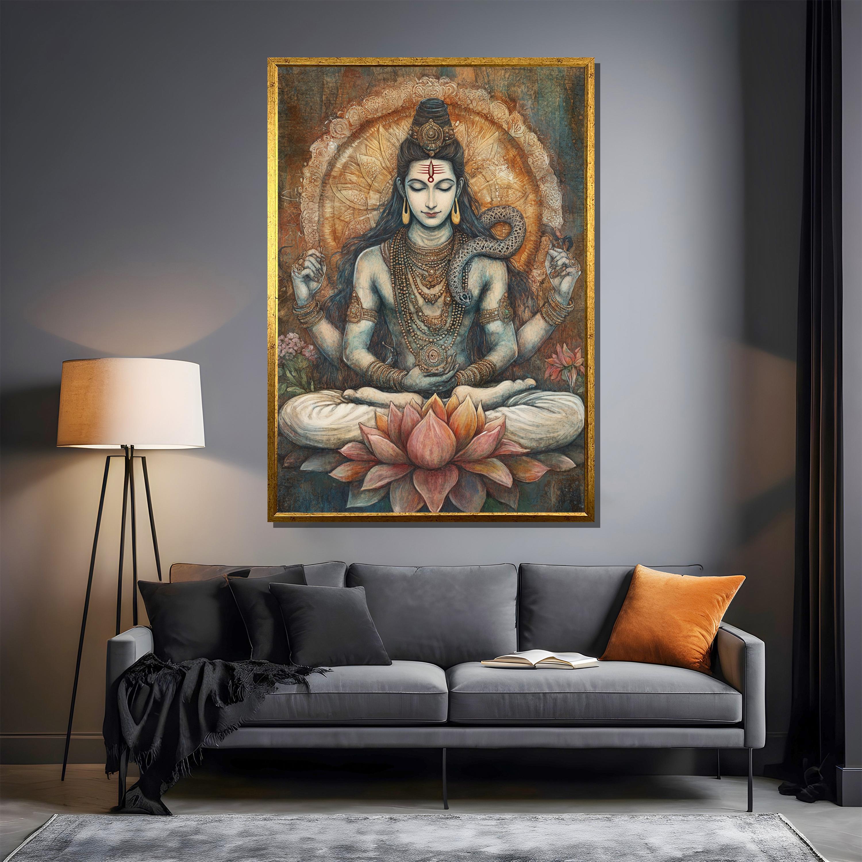 【 太陽神Dewa Iswara 】　曼荼羅　バリ仏画　額装　77×54ｃｍ 太陽神Dewa Iswara 】 曼荼羅 バリ仏画 額装 77×54cm 太陽神Dewa