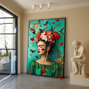 frida kahlo green dress Wings To Fly Frida Kahlo Frida Kahlo A-Line Dress by Hoopday
