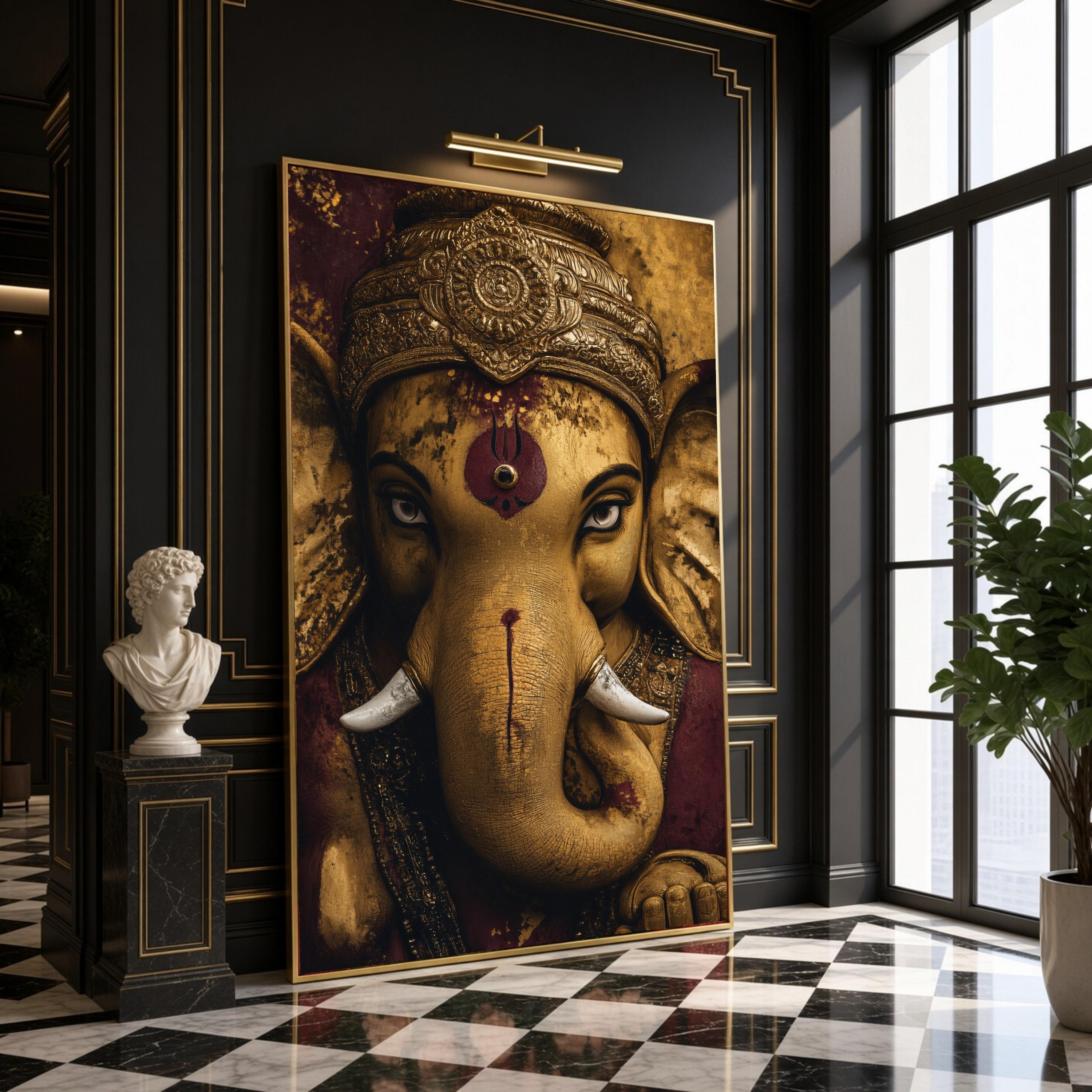 Ganesha 5 Piece Canvas - Etsy