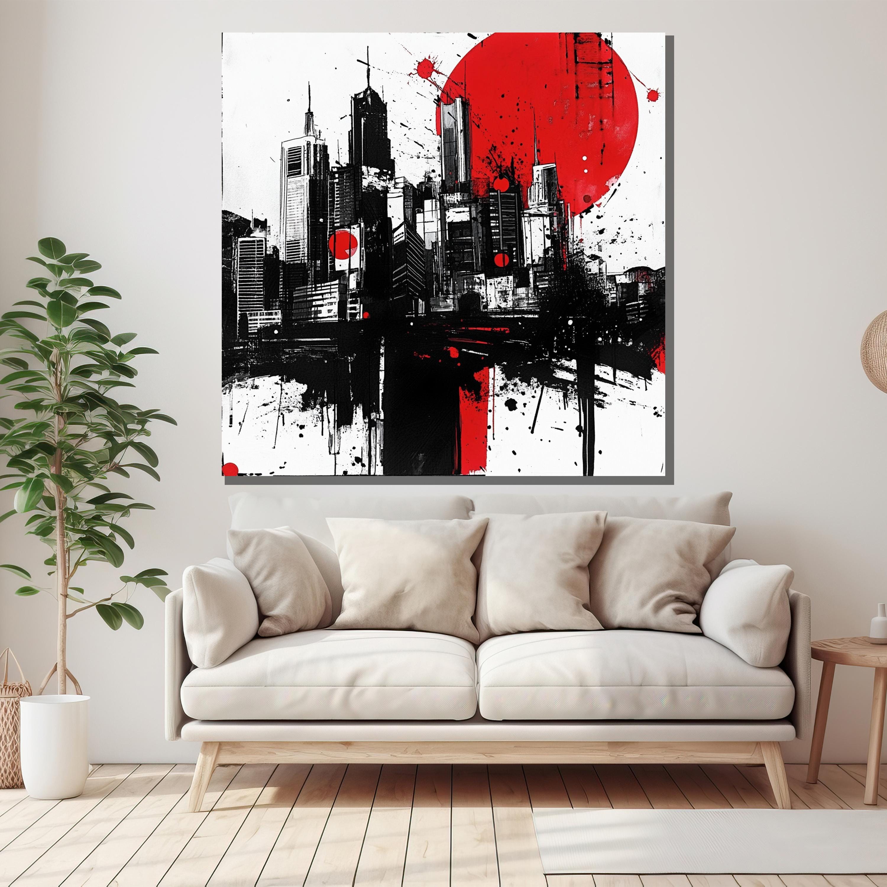 Musical La Roux Grunge Abstract SINGLE CANVAS WALL ART Picture Print VA | UK