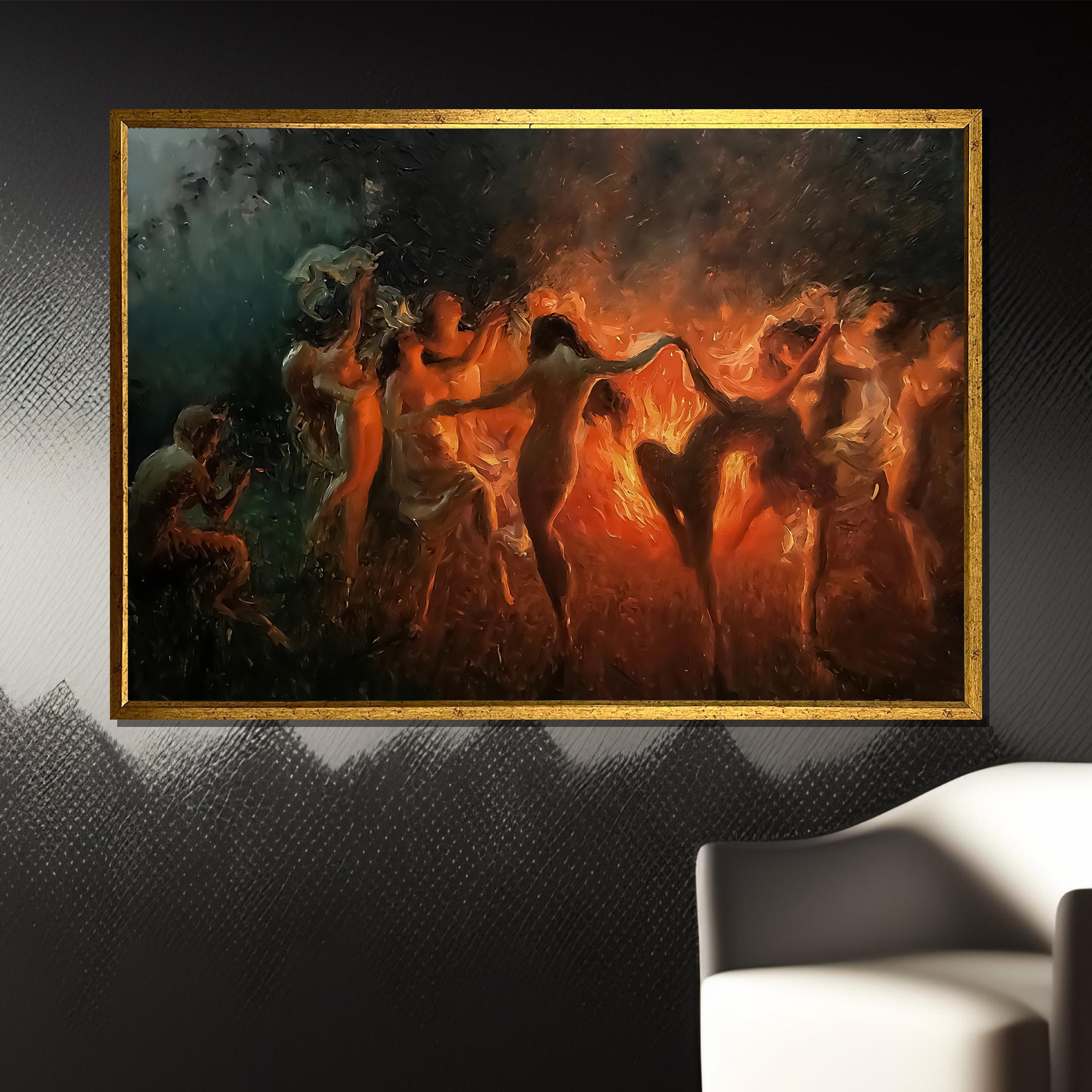 Joseph Tomanek 'fire Dance' Canvas Painting Gift - Enchanting
