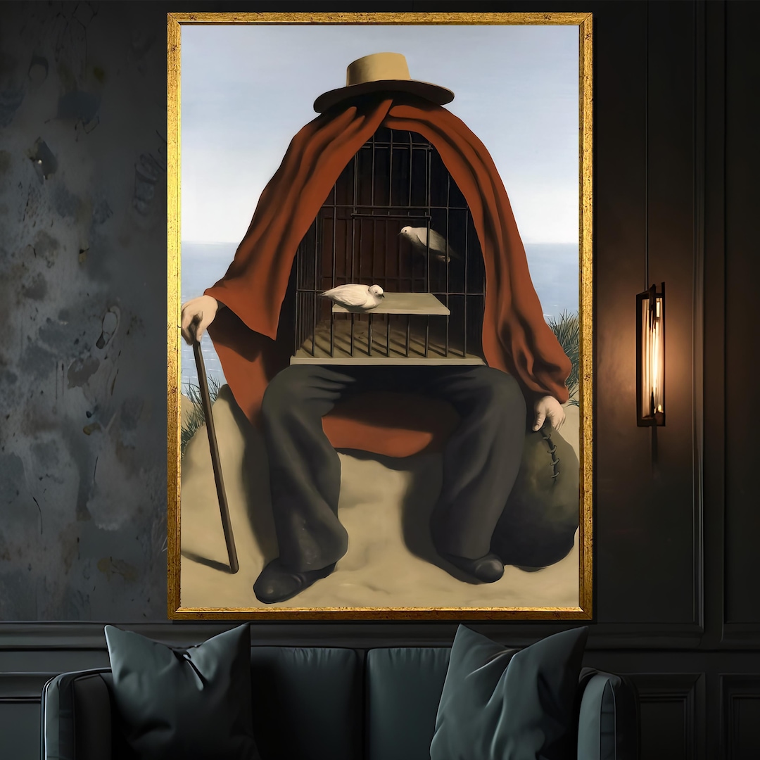 Ren Magritte the Therapist Canvas Painting Gift Surreal Art Print ren-magritte-the-therapist-canvas-painting-gift-surreal-art-print