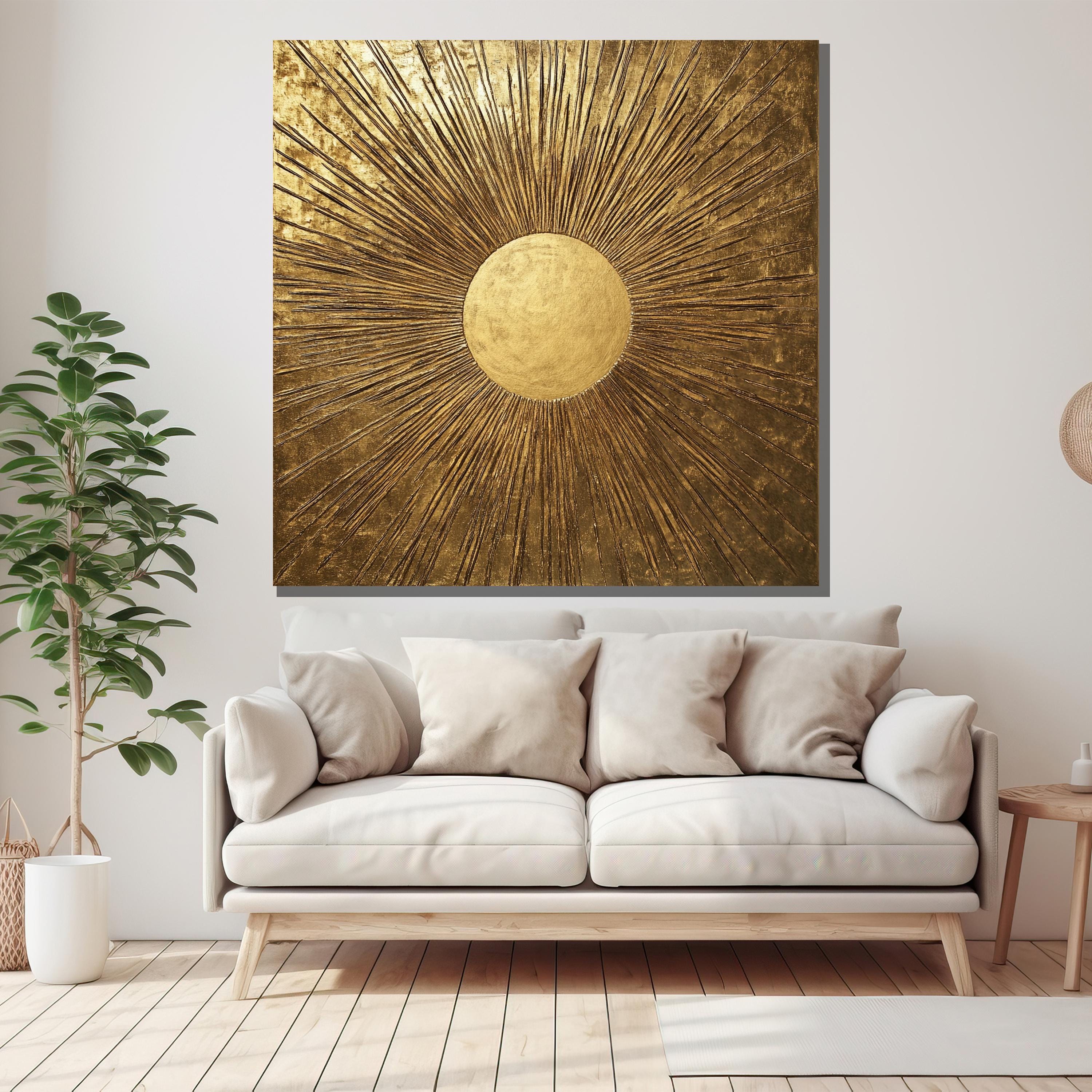 キャンバスアート Sunburst Gold 美術品・アンティーク・コレクション