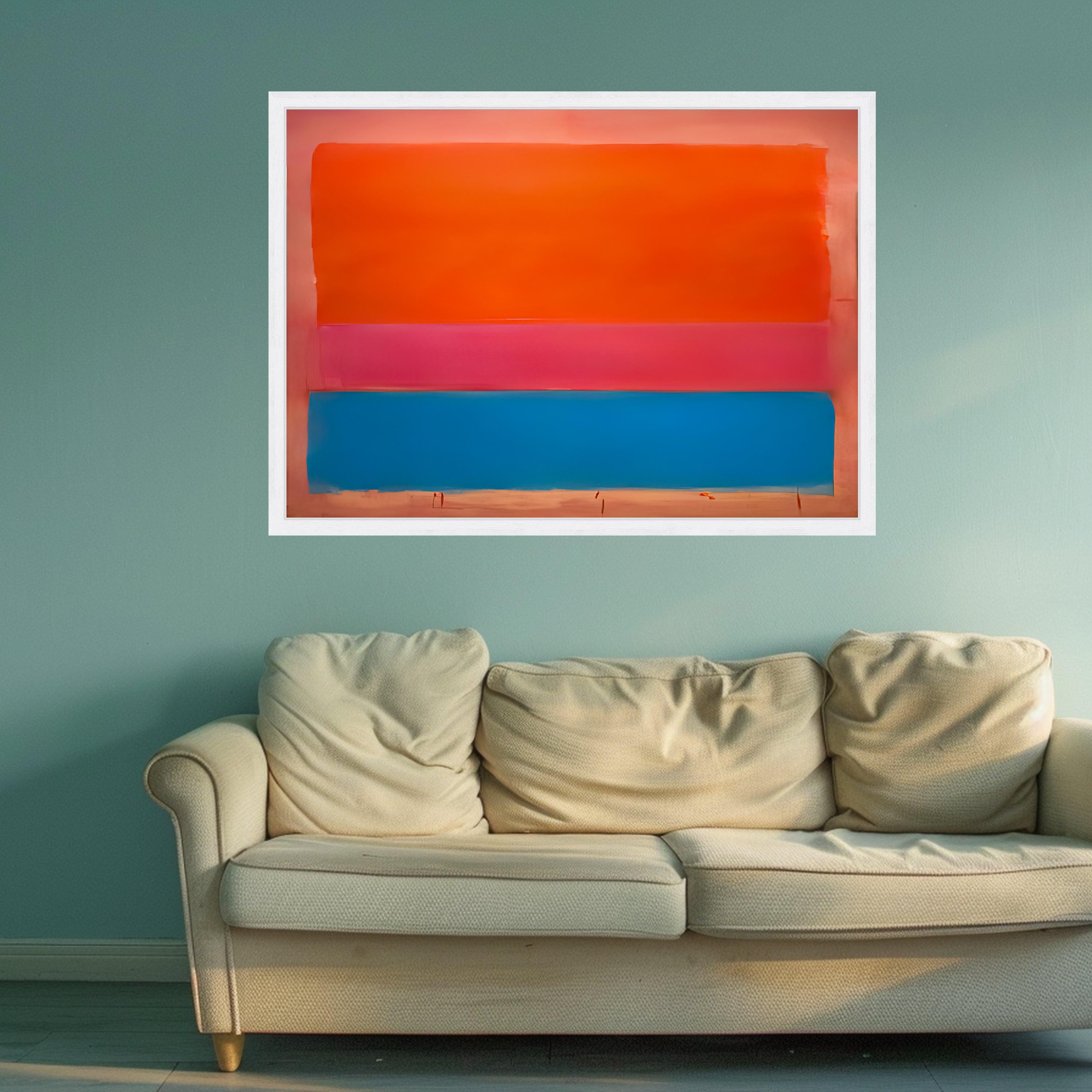 Colorblock Mark Rothko Mark Rothko Bold Color Block Canvas Wall Art,orange Pink Blue Painting ...