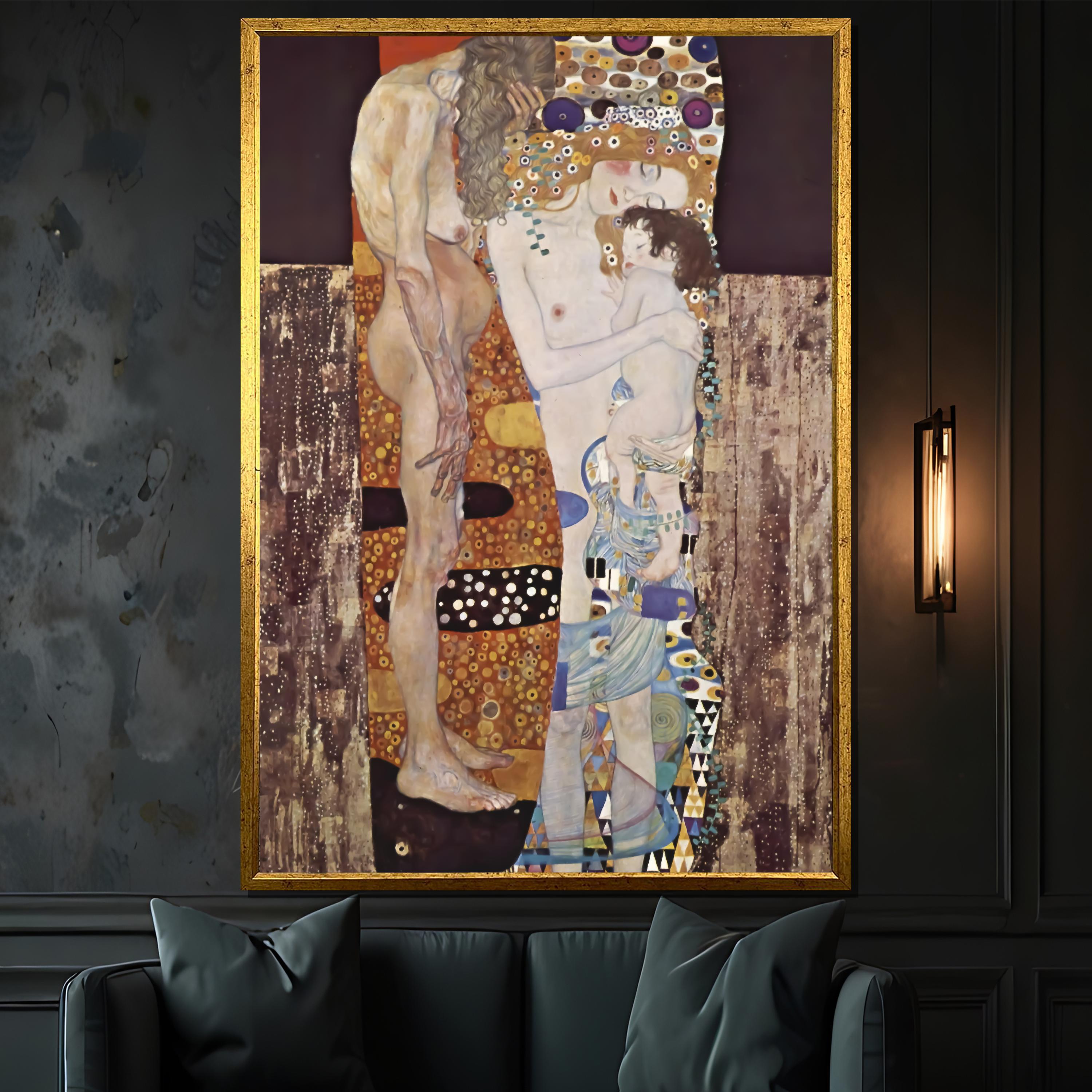 グスタフ・クリムト 「人生の三段階（女の生の三段階）」 クリムトの「女の生の三段階」 – とっておきローマ