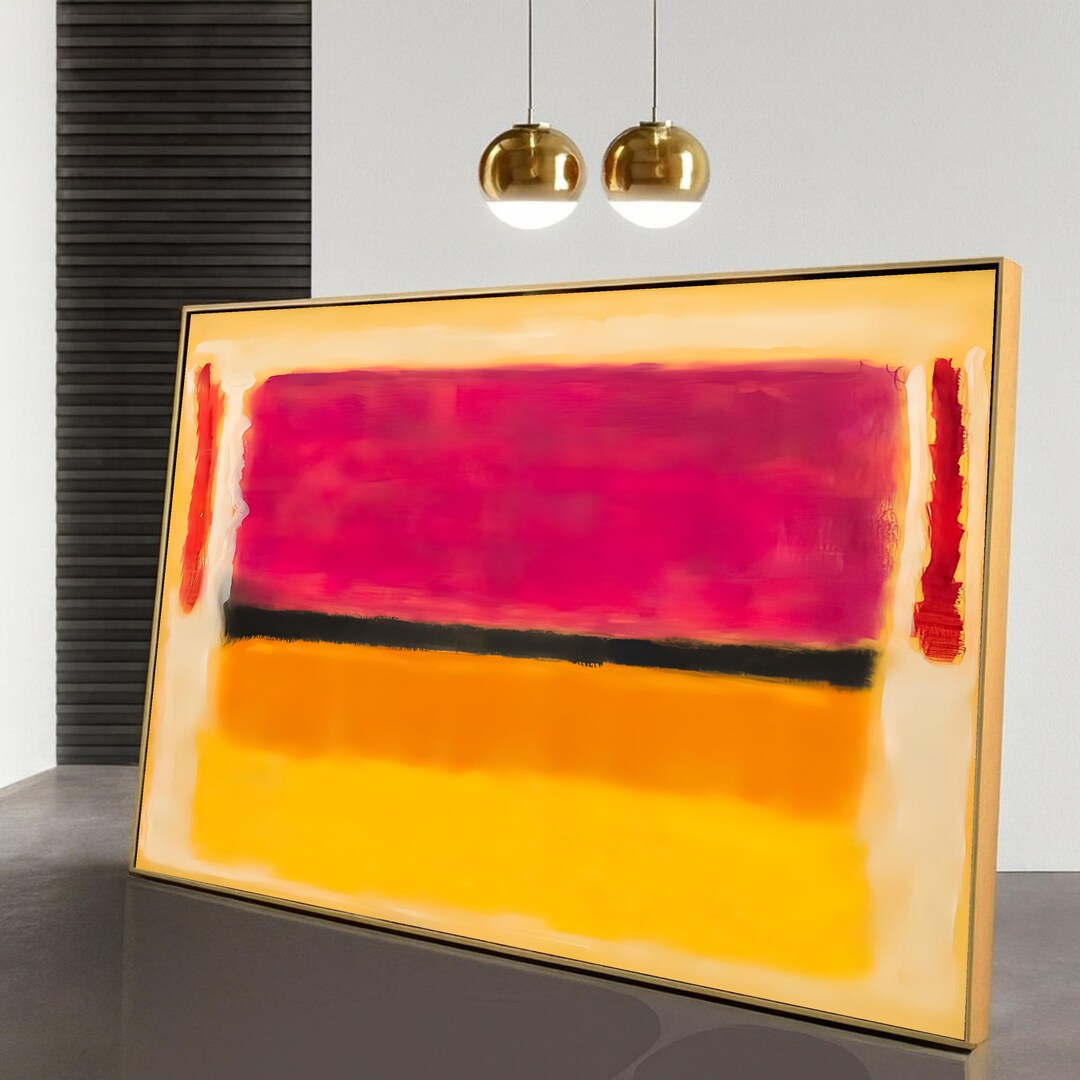 Blocks Mark Rothko Mark Rothko Bold Color Blocks Canvas, Modern Minimalist Wall Art ...