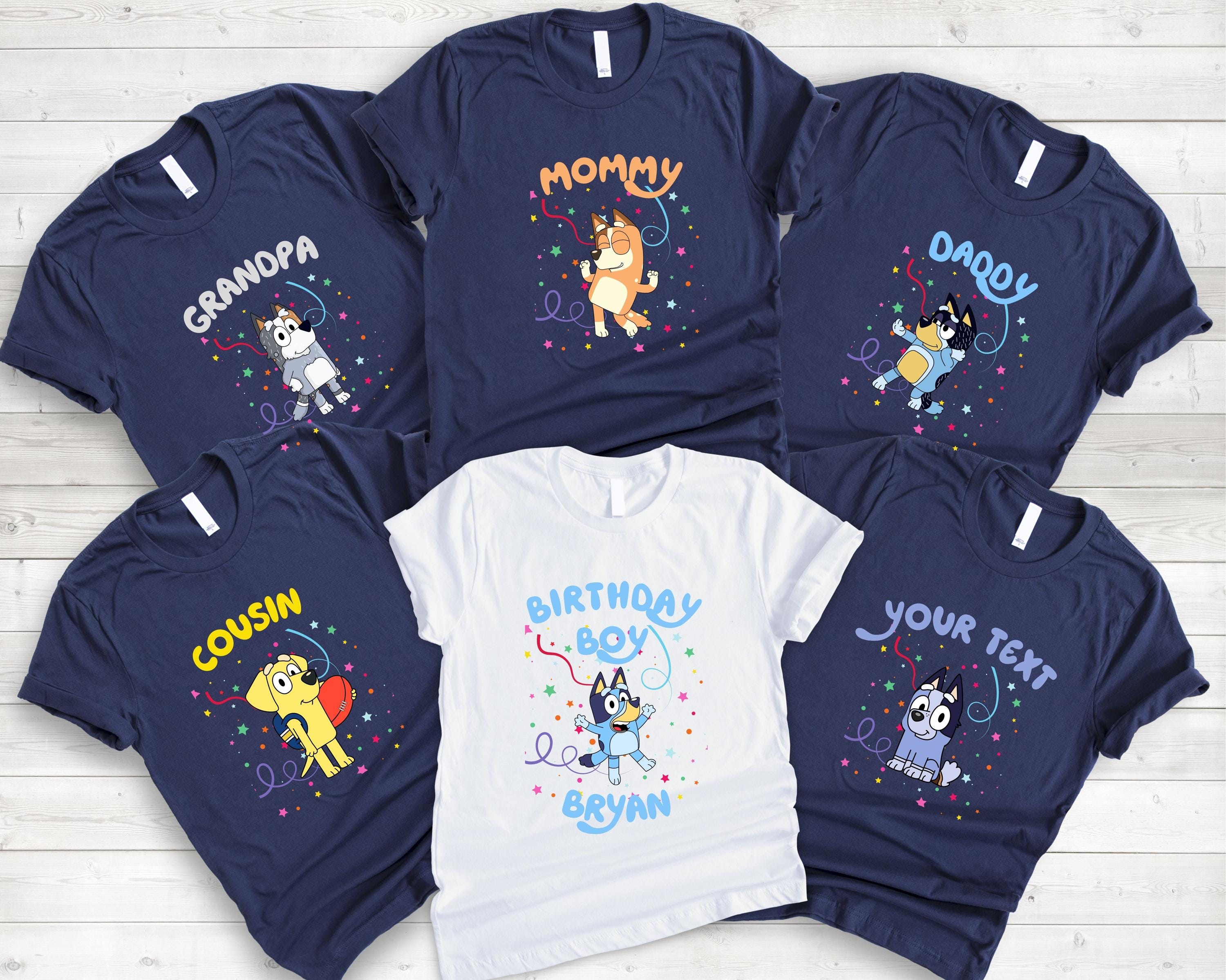 Nomad Tees Bluey Birthday Shirt