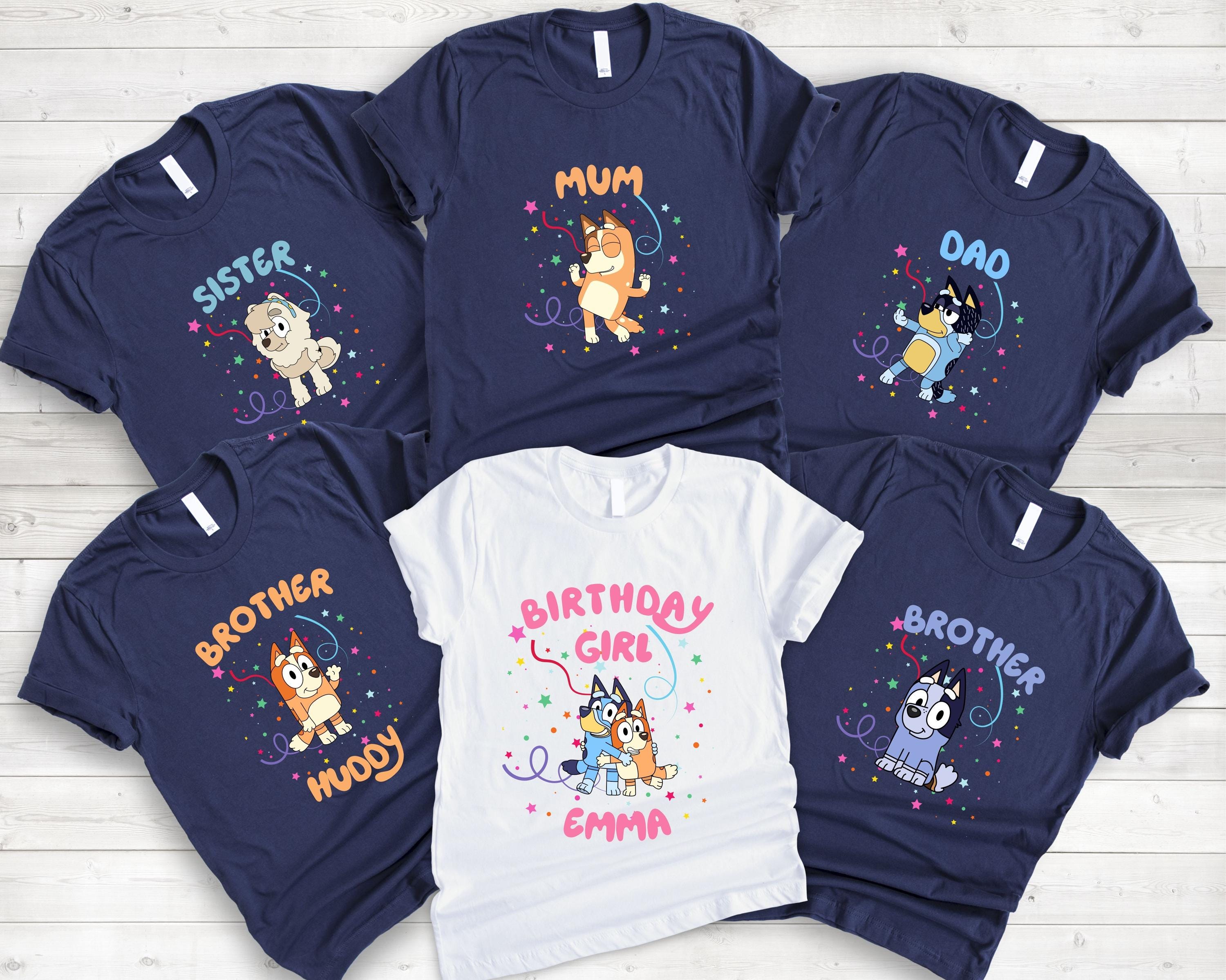 Nomad Tees Bluey Birthday Shirt