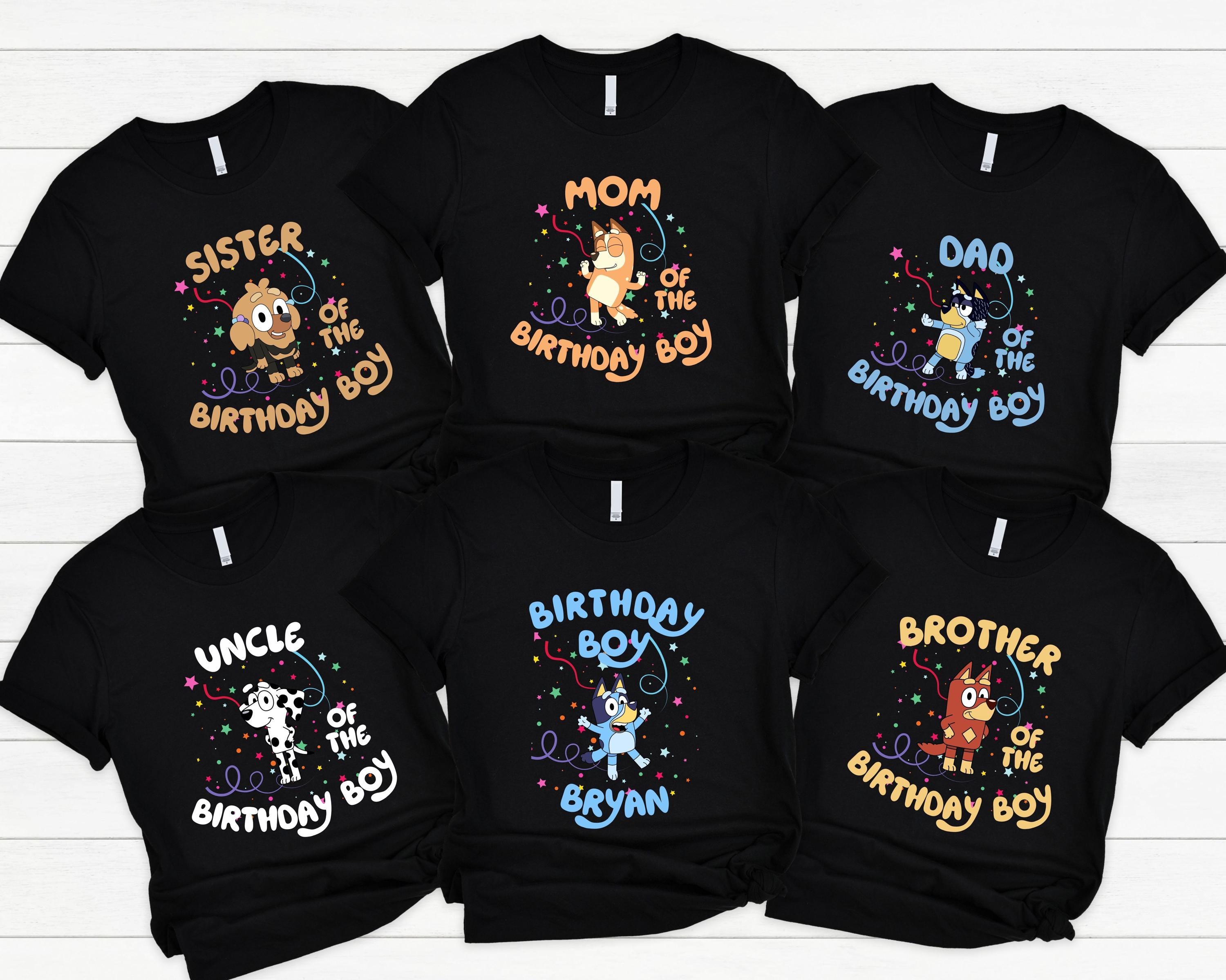 Nomad Tees Bluey Birthday Shirt