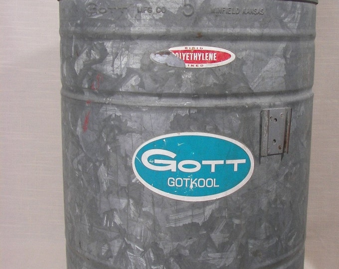 Vintage Galvanized Gott Water Cooler Etsy