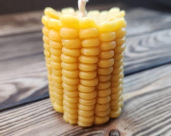 Natural Beeswax Candle, Honey Scent