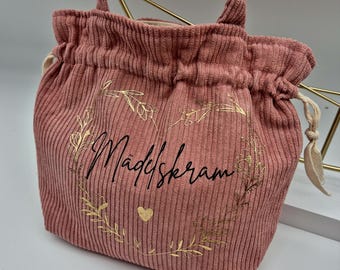 Cord children's bag – personalized with name – small bag for children – gift idea – personalized fabric bag – kindergarten – daycare bag