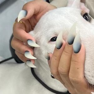 Klauennägel Katzenkrallennägel Werwolfnägel Vampirnägel Krallenhandschuhe gothic drücken auf Nägel