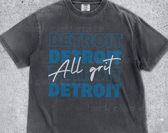 Detroit Lions Vintage T-Shirt, Retro Washed Football Tee, 90s Style Unisex Streetwear Shirt, Detroit Pride Apparel, Lions Gift for Him Her
