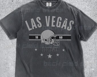 Vintage Las Vegas Raiders Comfort Colors 1717 T-Shirt, Retro NFL Game Day Tee, Washed Football Shirt, Unisex Raiders Gift for Him Her