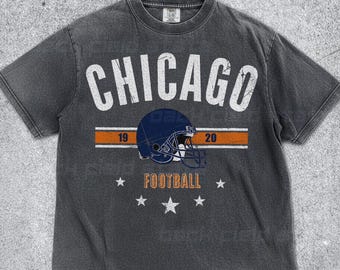 Vintage Chicago Bears Comfort Colors Shirt – Retro NFL Fan Apparel for Men & Women, Perfect Gift for Bears Fans