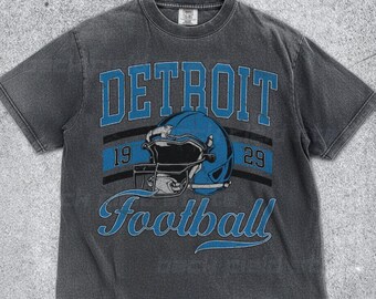 Retro Detroit Lions Comfort Colors® T-Shirt, Vintage NFL Streetwear Tee, Unisex Lions Gift