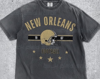 Retro New Orleans Comfort Colors T-Shirt, Vintage NFL Streetwear Tee, Washed Casual Football Shirt, Unisex Saints Gift