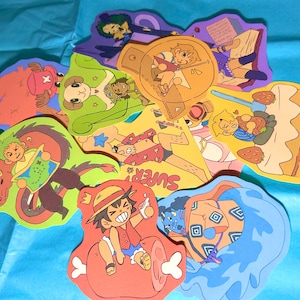OnePiece Strohhut Crew Aufkleber