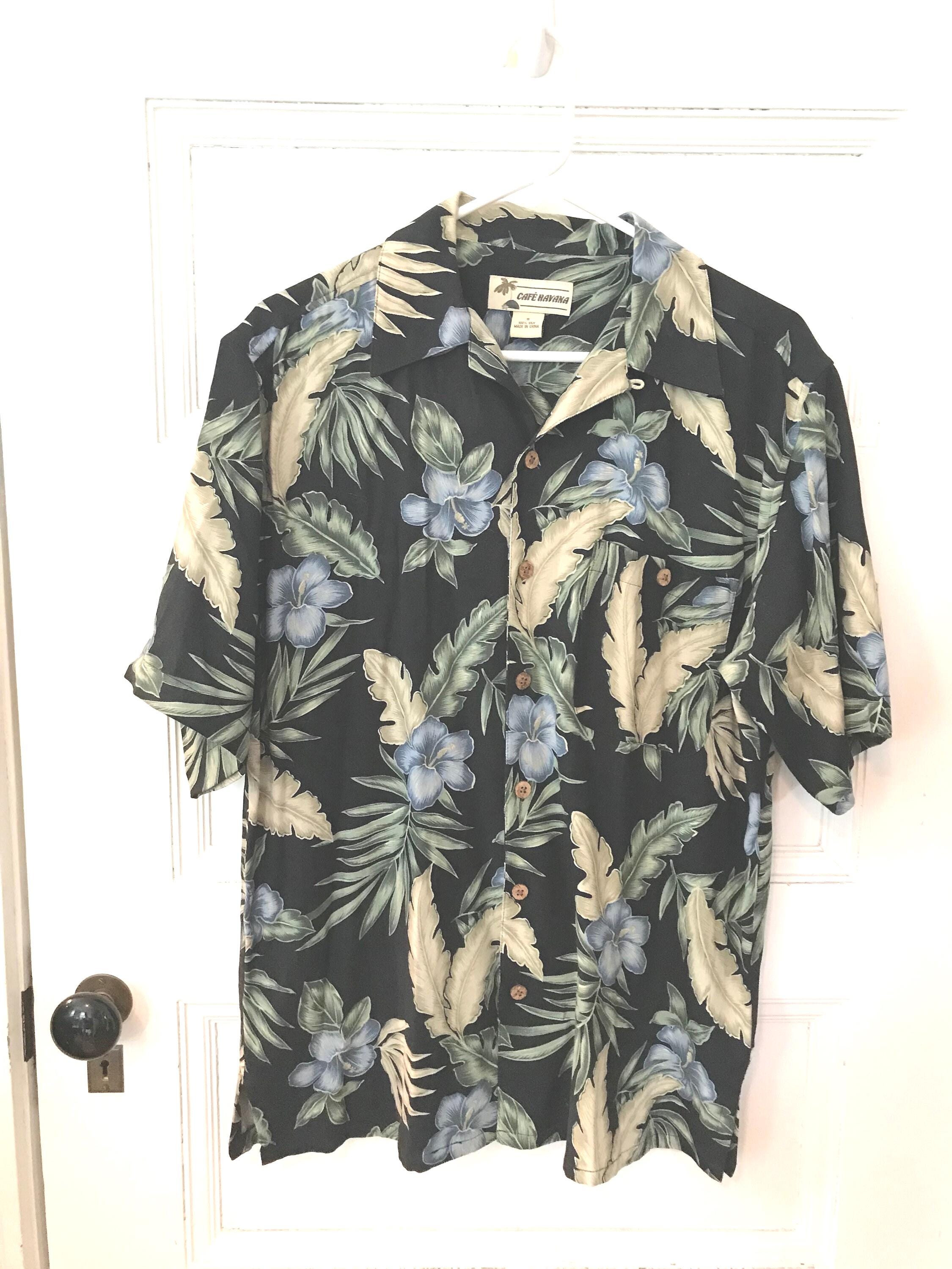 Chemise Hawaïenne HAVANA JACK'S CAFE - Taille XL, Rayon, Motif Floral, Occasion Très Bon état