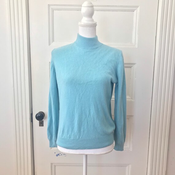 Turquoise Cashmere Sweater Size M 