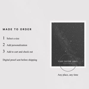 Custom Star Map • Paper Anniversary Gift • Wedding Date Night Sky Print • Constellation Poster