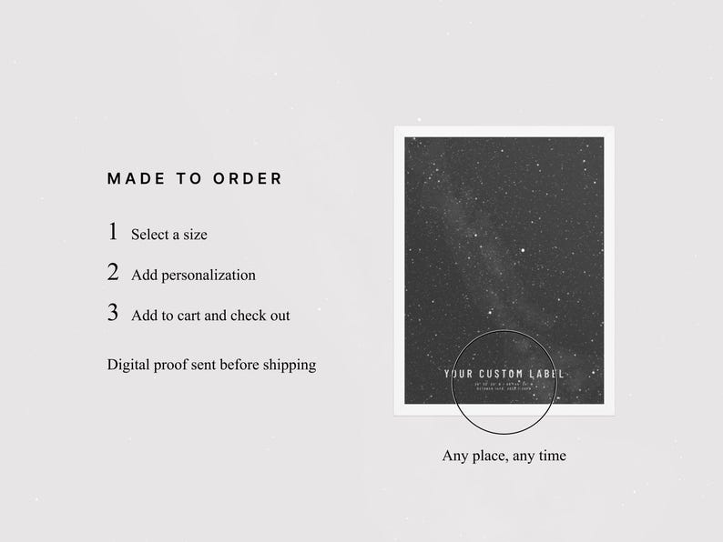 Custom Star Map • Paper Anniversary Gift • Wedding Date Night Sky Print • Constellation Poster