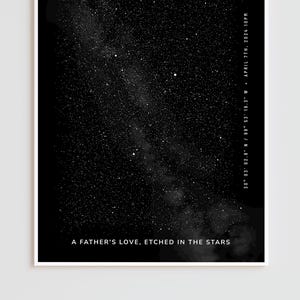 Mapa estelar personalizado para el Día del Padre, regalo de recuerdo único para papá, mapa del cielo nocturno con impresión estelar personalizada, cielo realista y preciso, cualquier fecha y ubicación.