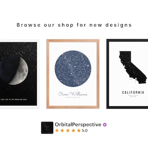 Custom Star Map • Paper Anniversary Gift • Wedding Date Night Sky Print • Constellation Poster