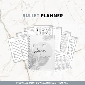 Bulletjournal | Bullet journal Kit | Bullet Journal Printables | Bullet Journal Pages | Dotted Journal | Premade Bujo Template