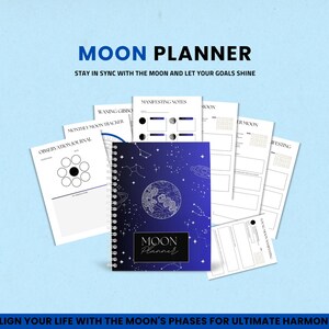 Moon Journal | New Moon Journal | Printable Moon Journal | Moon Calender | Witchy Journal | Astrology Journal | Moon Phases Journal