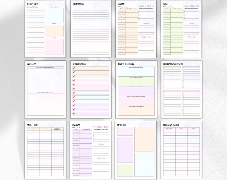 ADHD Planner Printable | Adhd Planner | Adhd Weekly Planner | Digital ...