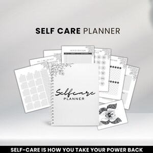 Digital Self Care Planner | Self Care Journal | Mood Tracker | Sleep Tracker | 30 Day Self Care | Self Care Bundle | Self Love Journal