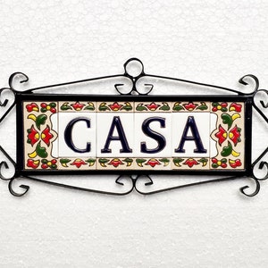 Letras e números em cerâmica 7,5cm. (3") para parede - Letras e números esmaltados - Modelo "MARQUEZ PEQUEÑA" - Números de letras em cerâmica -