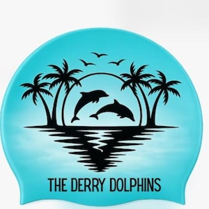 Custom Printed Silicone Swim Cap | Personalized Swimming Cap with Logo | Team, Club & Event Swim Caps | Small Quantities