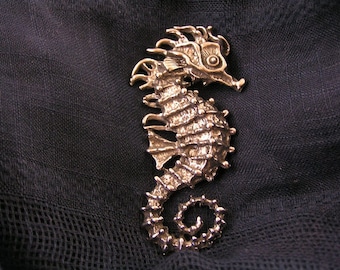 Huge Seahorse Brooch, Brooch Pin, Ocean Jewelry, Seahorse Jewelry, Lapel Pin, Chunky Jewelry, Handmade Jewelry, Australian Gift, P352
