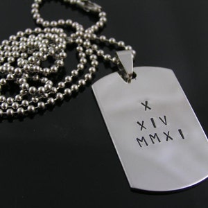 Engraved Dog Tag Custom Dog Tag Silver Dog Tag Necklace - Etsy