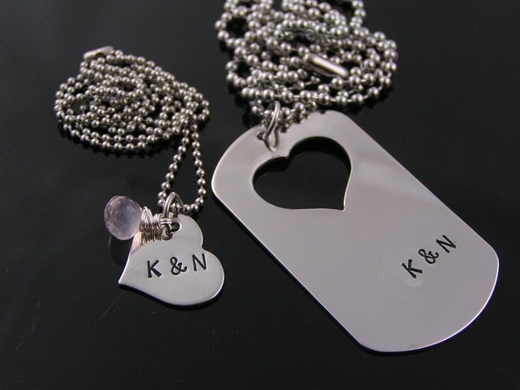 matching necklace and dog tag