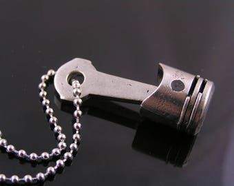 Piston Necklace, Add Gemstone, N1491