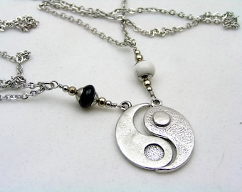 Yin and Yang Necklaces Matching Couple 