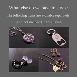 Matching Couple Necklaces with Crescent Moon, Boyfriend Girlfriend Jewelry, Pendants fit together, Couple Gifts, N1484 image 7