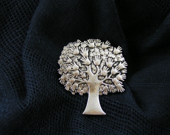 Tree of Life Brooch, Tree Pin, Tree Tie Tack, Pin Brooch, Tree of Life Jewelry, Large Tie Tack, Unisex Pin, Inspirational Pin, P356