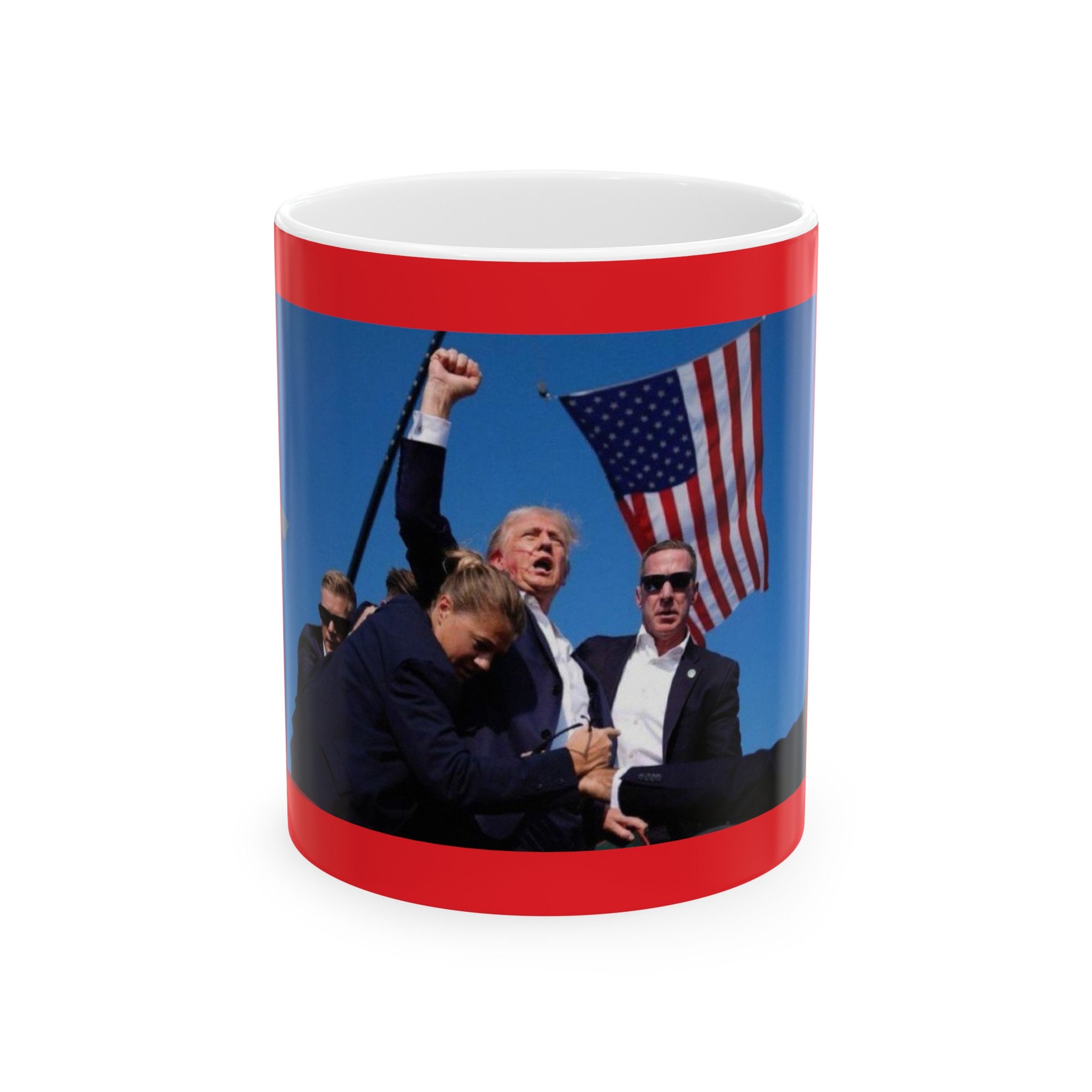 Mug Patriotique 11 Oz – Trump Never Socialist USA MAGA, Tasse à Café Décalée