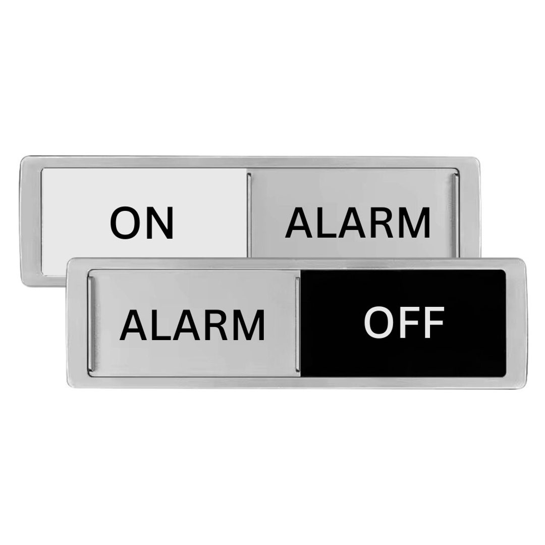 Alarm On/off Sign, 2-pack Sliders, Farmhouse Design, Includes Magnet ...