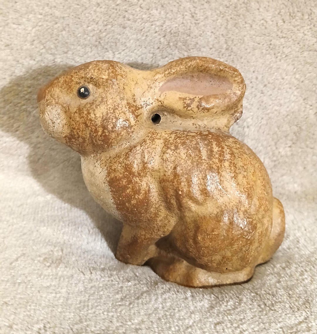 Handmade Brown Ceramic Rabbit - Etsy