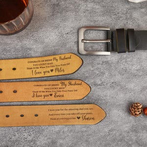 Personalized belts, custom engraved belts for men, gifts for men, men&#39;s dress belts, boyfriend gifts, anniversary gifts, husband gifts