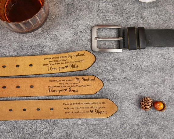 custom leather dress belts No. 101 Personalized Fine Leather Belt  Made in USA -, Chestnut / 34at Holtz Leather