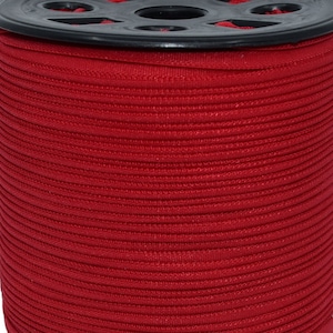 Elastic Band - Hair Band - Red Galaxy Notions Soft Hair Band Style- Stretch Elastic by the yard