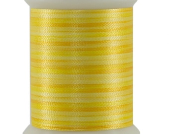 Lemon Drop Variegated Polyester Thread: 40 wt, 500 yd, Quilting Sewing Crafting